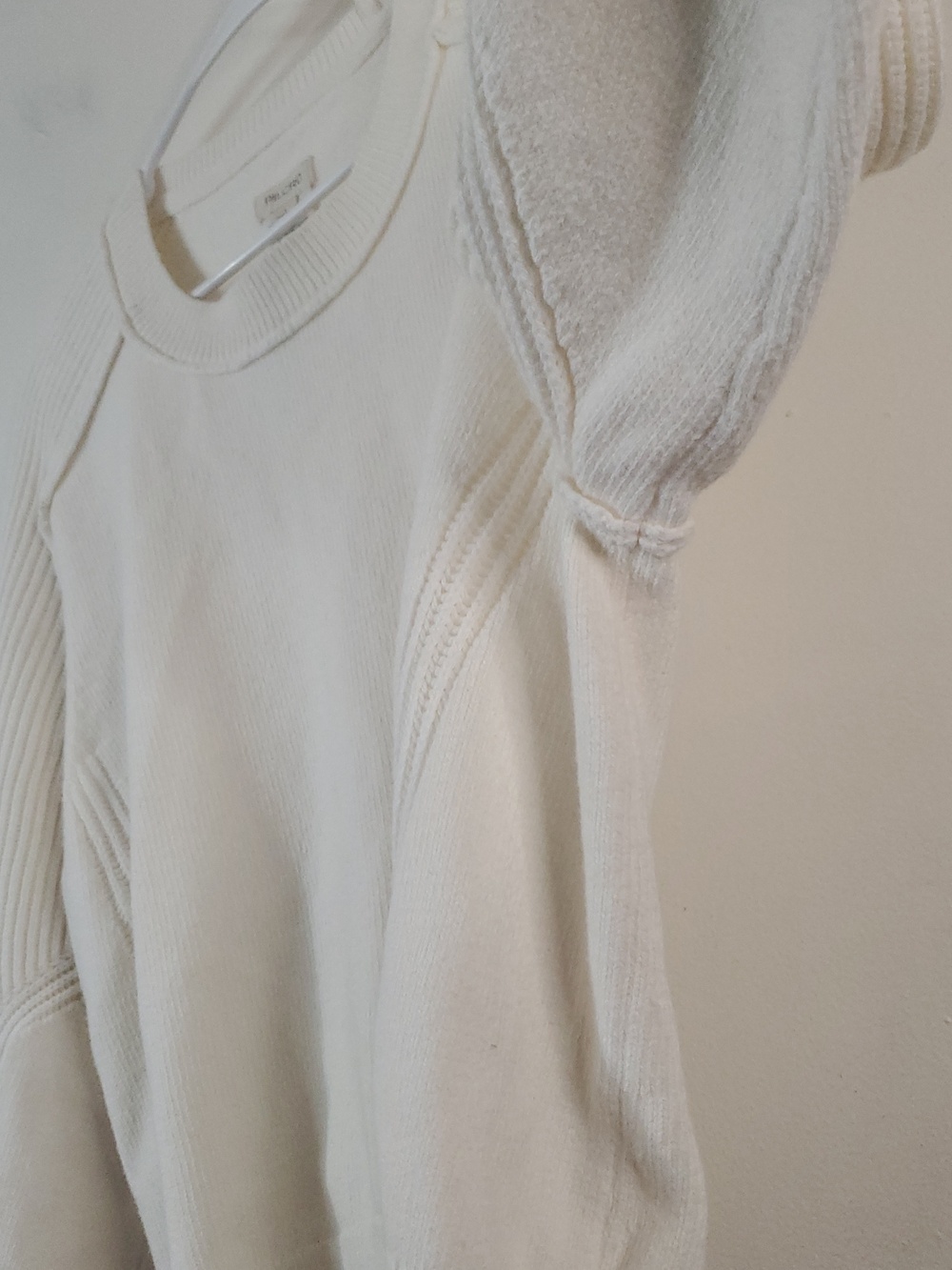 Anthropologie Pilcro Buckled Open Back Sweater Size Large Ivory Soft Girl - Picture 7 of 12